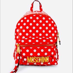 Moschino
Polka Dot-Print Leather Backpack